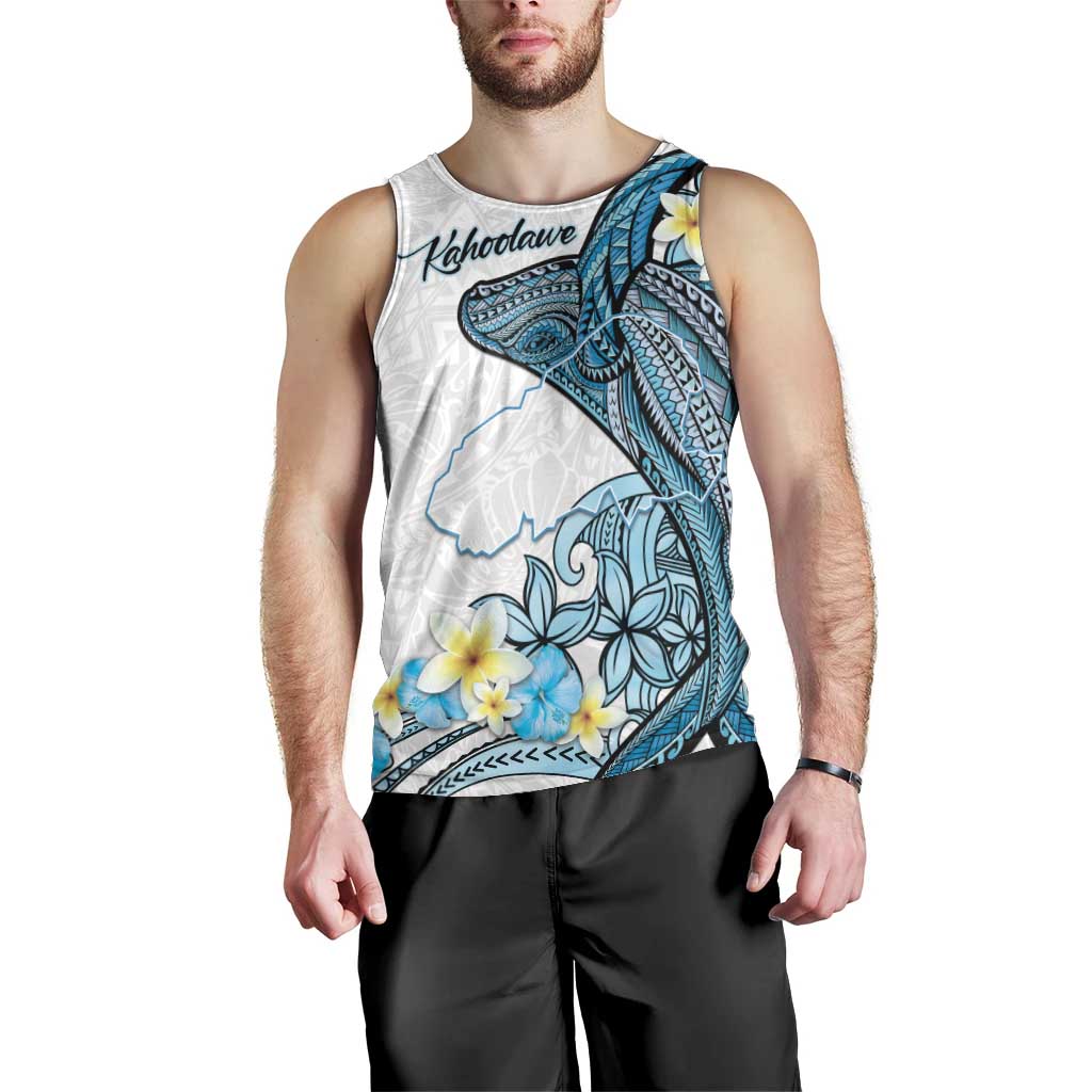 Personalised Aloha Hawaii Kahoolawe Island Men Tank Top Target Isle Map With Humpback Whale LT14 - Polynesian Pride