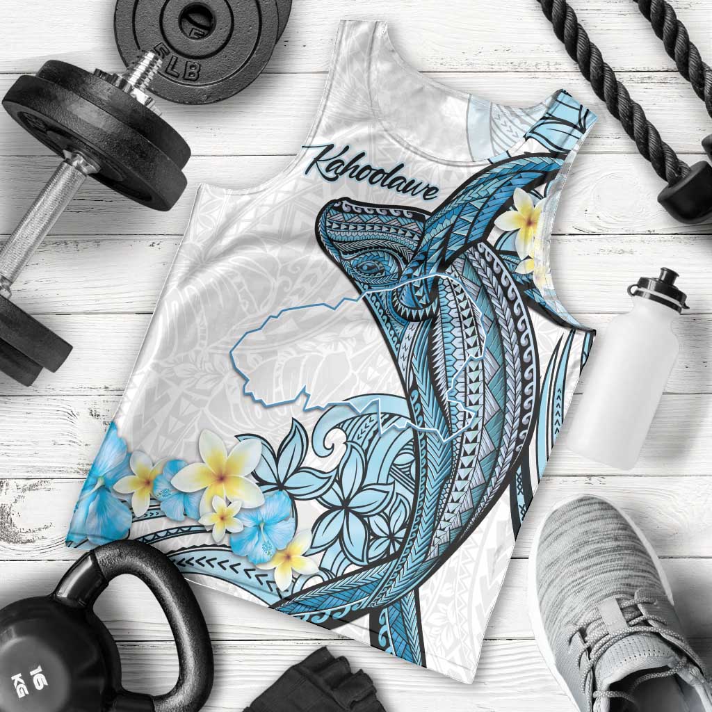 Personalised Aloha Hawaii Kahoolawe Island Men Tank Top Target Isle Map With Humpback Whale LT14 - Polynesian Pride