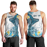Personalised Aloha Hawaii Kahoolawe Island Men Tank Top Target Isle Map With Humpback Whale LT14 - Polynesian Pride