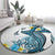 Personalised Aloha Hawaii Kahoolawe Island Round Carpet Target Isle Map With Humpback Whale