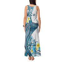 Personalised Aloha Hawaii Kahoolawe Island Tank Maxi Dress Target Isle Map With Humpback Whale LT14 - Polynesian Pride
