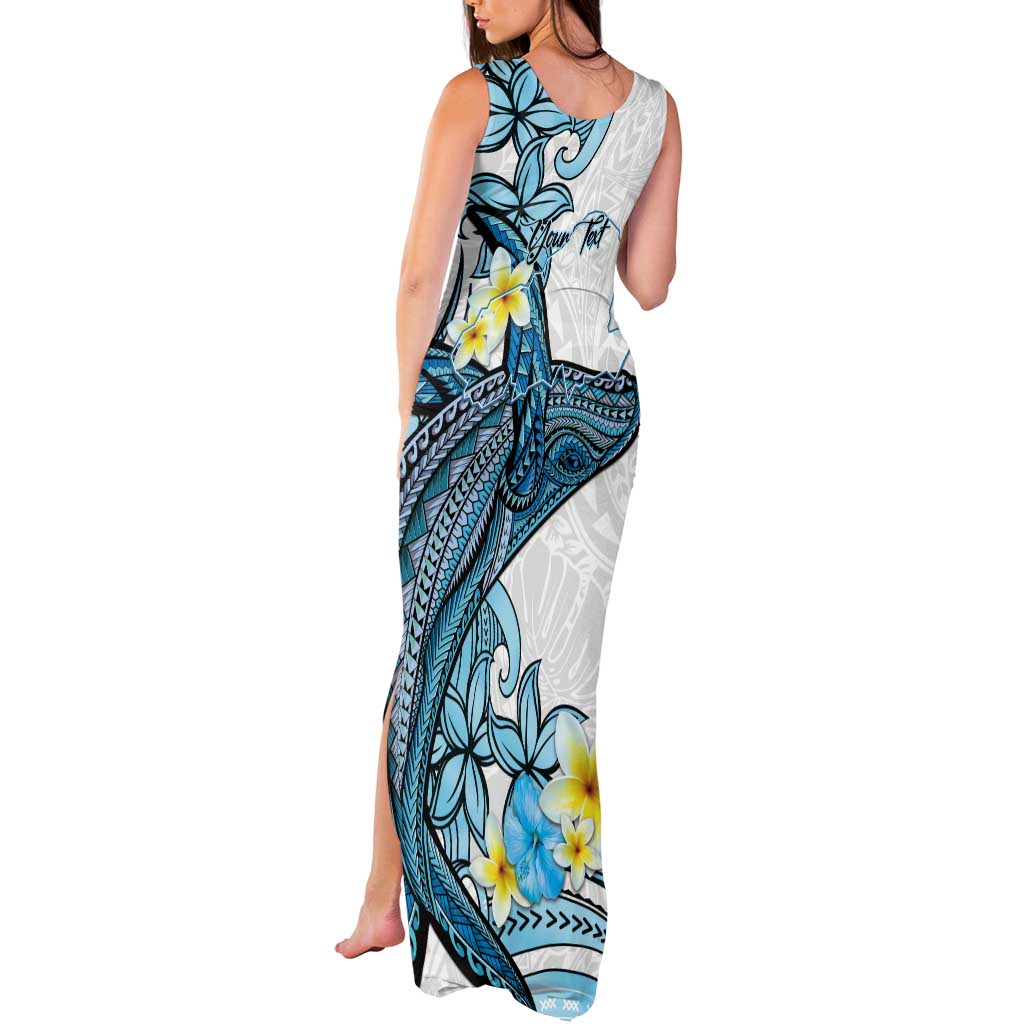 Personalised Aloha Hawaii Kahoolawe Island Tank Maxi Dress Target Isle Map With Humpback Whale LT14 - Polynesian Pride