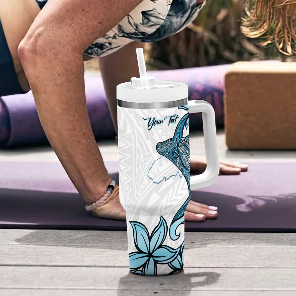 Personalised Aloha Hawaii Kahoolawe Island Tumbler With Handle Target Isle Map With Humpback Whale LT14 - Polynesian Pride