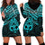 Matariki New Zealand Hoodie Dress Maori New Year Tiki Turquoise Version LT14