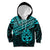 Matariki New Zealand Kid Hoodie Maori New Year Tiki Turquoise Version LT14