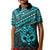 Matariki New Zealand Kid Polo Shirt Maori New Year Tiki Turquoise Version LT14