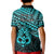 Matariki New Zealand Kid Polo Shirt Maori New Year Tiki Turquoise Version LT14