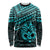 Matariki New Zealand Long Sleeve Shirt Maori New Year Tiki Turquoise Version LT14