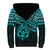 Matariki New Zealand Sherpa Hoodie Maori New Year Tiki Turquoise Version LT14