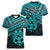 Matariki New Zealand Women V Neck T Shirt Maori New Year Tiki Turquoise Version LT14