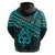 Custom Matariki New Zealand Hoodie Maori New Year Tiki Turquoise Version LT14