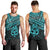 Personalised Matariki New Zealand Men Tank Top Maori New Year Tiki Turquoise Version LT14