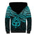 Personalised Matariki New Zealand Sherpa Hoodie Maori New Year Tiki Turquoise Version LT14