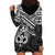 Personalised Matariki New Zealand Hoodie Dress Maori New Year Tiki Black Version LT14