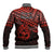 Matariki New Zealand Baseball Jacket Maori New Year Tiki Red Version LT14