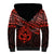 Matariki New Zealand Sherpa Hoodie Maori New Year Tiki Red Version LT14