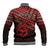 Personalised Matariki New Zealand Baseball Jacket Maori New Year Tiki Red Version LT14