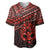 Personalised Matariki New Zealand Baseball Jersey Maori New Year Tiki Red Version LT14