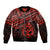 Personalised Matariki New Zealand Bomber Jacket Maori New Year Tiki Red Version LT14