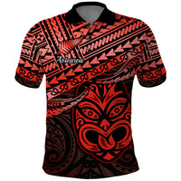 Custom Matariki New Zealand Polo Shirt Maori New Year Tiki Red Version LT14