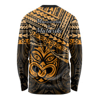 Matariki New Zealand Long Sleeve Shirt Maori New Year Tiki Gold Version LT14