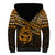 Matariki New Zealand Sherpa Hoodie Maori New Year Tiki Gold Version LT14