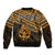 Personalised Matariki New Zealand Bomber Jacket Maori New Year Tiki Gold Version LT14