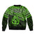 Matariki New Zealand Bomber Jacket Maori New Year Tiki Green Version LT14