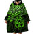 Matariki New Zealand Wearable Blanket Hoodie Maori New Year Tiki Green Version LT14