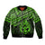 Personalised Matariki New Zealand Bomber Jacket Maori New Year Tiki Green Version LT14