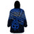 Matariki New Zealand Wearable Blanket Hoodie Maori New Year Tiki Blue Version LT14