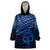 Personalised Matariki New Zealand Wearable Blanket Hoodie Maori New Year Tiki Blue Version LT14