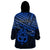 Personalised Matariki New Zealand Wearable Blanket Hoodie Maori New Year Tiki Blue Version LT14