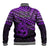 Matariki New Zealand Baseball Jacket Maori New Year Tiki Purple Version LT14