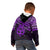 Matariki New Zealand Kid Hoodie Maori New Year Tiki Purple Version LT14