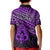 Matariki New Zealand Kid Polo Shirt Maori New Year Tiki Purple Version LT14