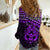 Matariki New Zealand Women Casual Shirt Maori New Year Tiki Purple Version LT14