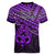 Matariki New Zealand Women V Neck T Shirt Maori New Year Tiki Purple Version LT14