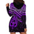 Personalised Matariki New Zealand Hoodie Dress Maori New Year Tiki Purple Version LT14