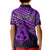 Personalised Matariki New Zealand Kid Polo Shirt Maori New Year Tiki Purple Version LT14