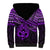 Personalised Matariki New Zealand Sherpa Hoodie Maori New Year Tiki Purple Version LT14