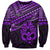 Personalised Matariki New Zealand Sweatshirt Maori New Year Tiki Purple Version LT14