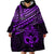 Personalised Matariki New Zealand Wearable Blanket Hoodie Maori New Year Tiki Purple Version LT14