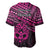 Matariki New Zealand Baseball Jersey Maori New Year Tiki Pink Version LT14