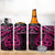 Matariki New Zealand 4 in 1 Can Cooler Tumbler Maori New Year Tiki Pink Version