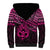 Matariki New Zealand Sherpa Hoodie Maori New Year Tiki Pink Version LT14