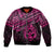 Personalised Matariki New Zealand Bomber Jacket Maori New Year Tiki Pink Version LT14