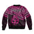 Personalised Matariki New Zealand Bomber Jacket Maori New Year Tiki Pink Version LT14