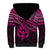 Personalised Matariki New Zealand Sherpa Hoodie Maori New Year Tiki Pink Version LT14