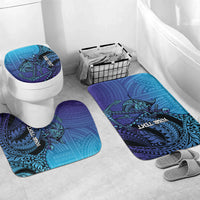 Personalised Polynesia Blue Marlin Fishing Bathroom Set Marlin Anchor Tattoo Polynesian Pattern